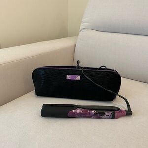 GHD Purple and Black Hair Straightener with Case